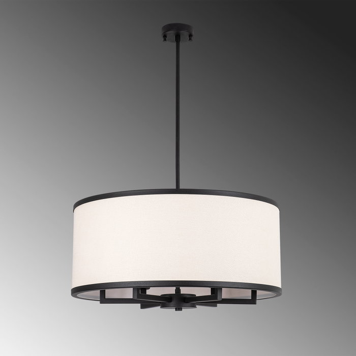 Opviq Way - 11656 Lámpara de araña en blanco y negro